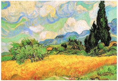 Vincent Van Gogh Poppy Field Canvas Art Print Poster